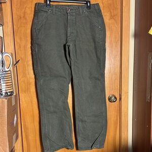 Carhartt Olive Green Cargo Work Pants